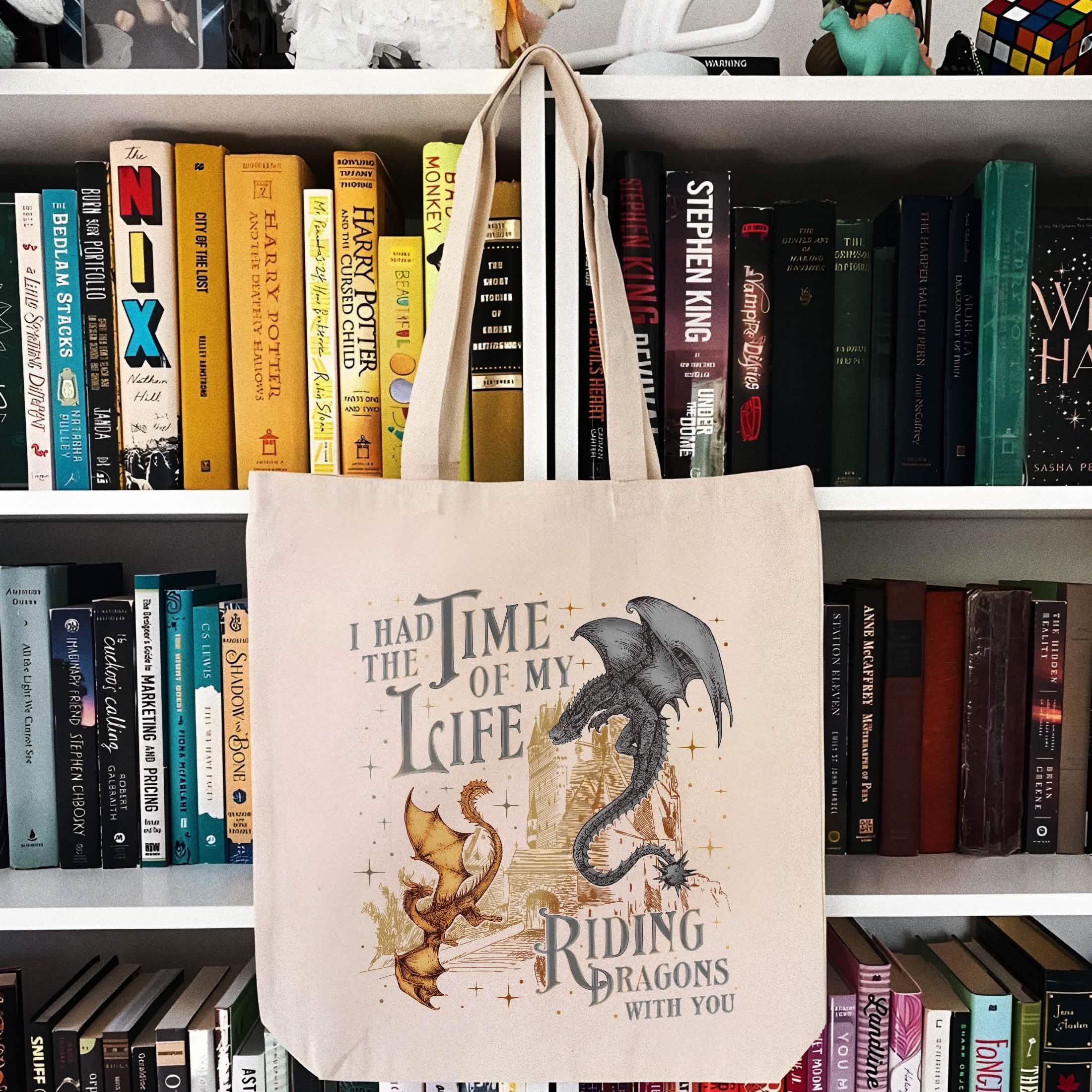 Fourth Wing Dragon Tairn Andarna Tote Bag PTS1146
