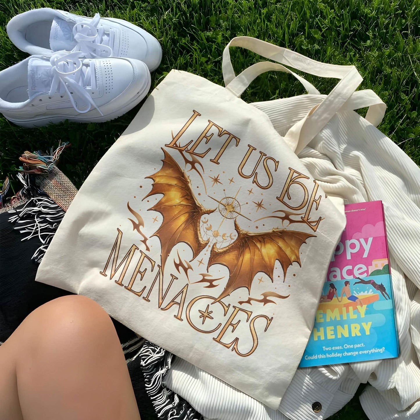 Onyx Storm Let Us Be Menaces Tote Bag PTS1065