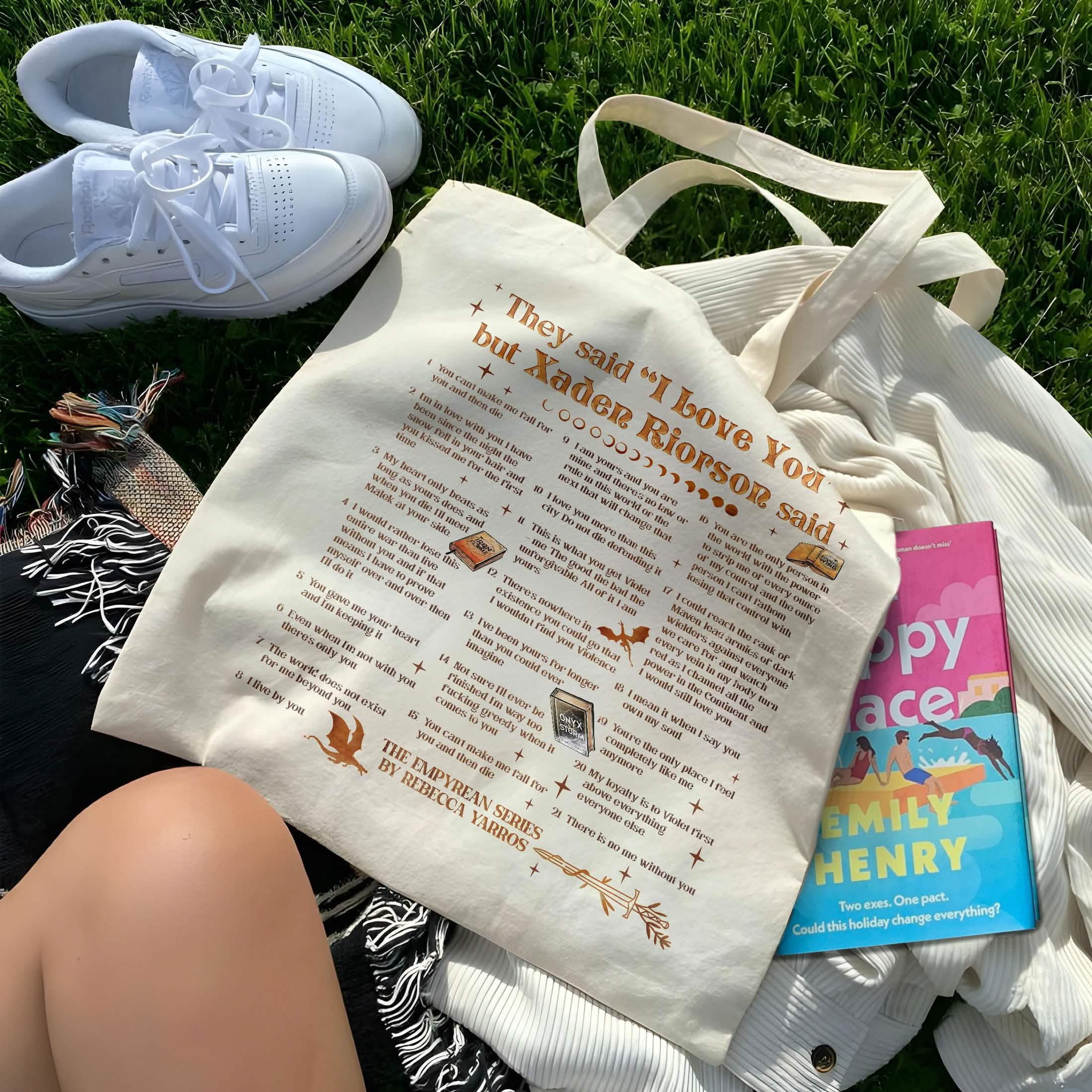 Xaden Riorson Quote Tote Bag PTS1080