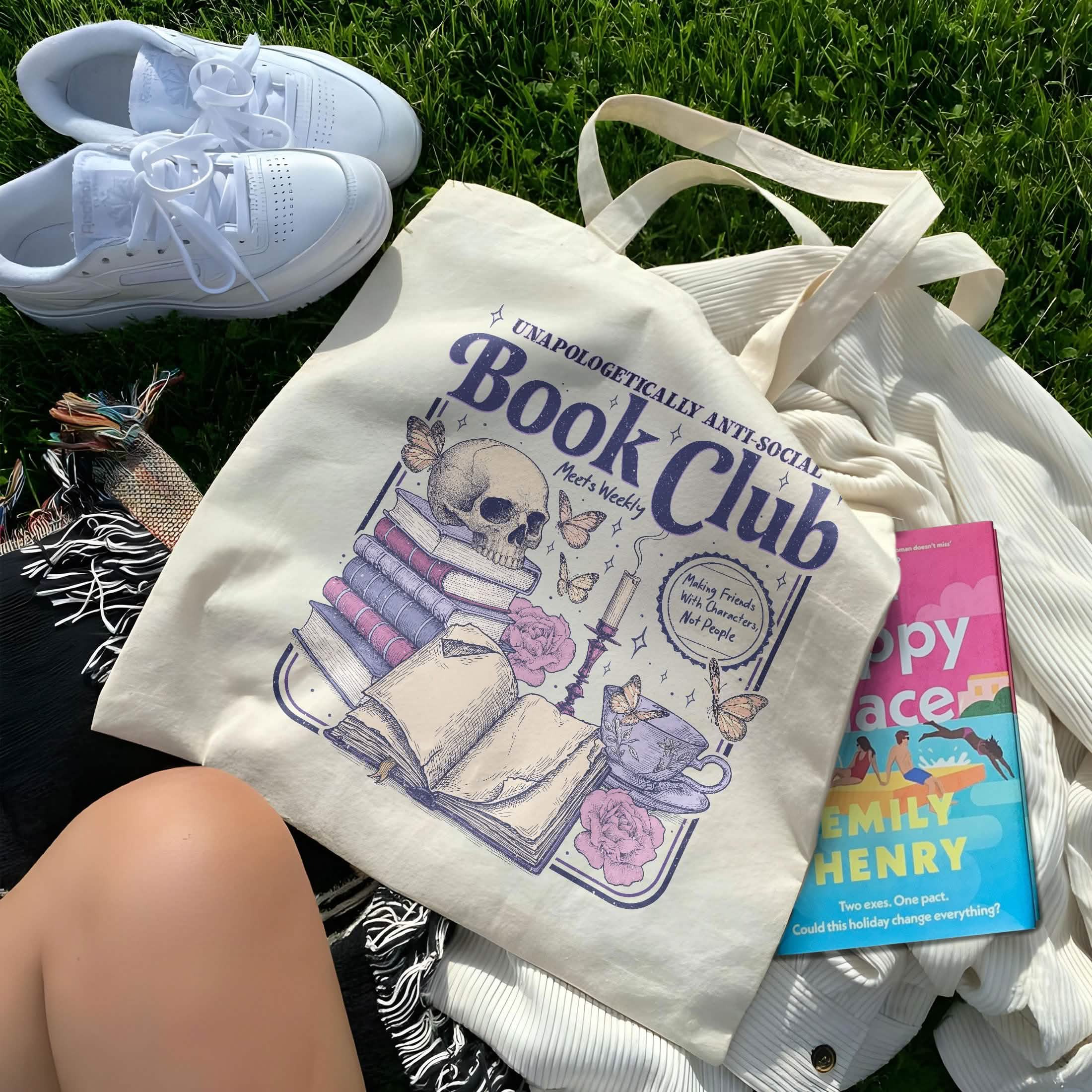 Anti Social Book Club Tote Bag PTS1225