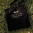 I Kept The Inside Thoughts Inside Tote Bag, Fourth Wing Book Merch PTS1043