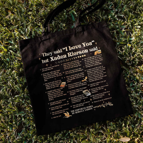 Xaden Riorson Quote Tote Bag PTS1080