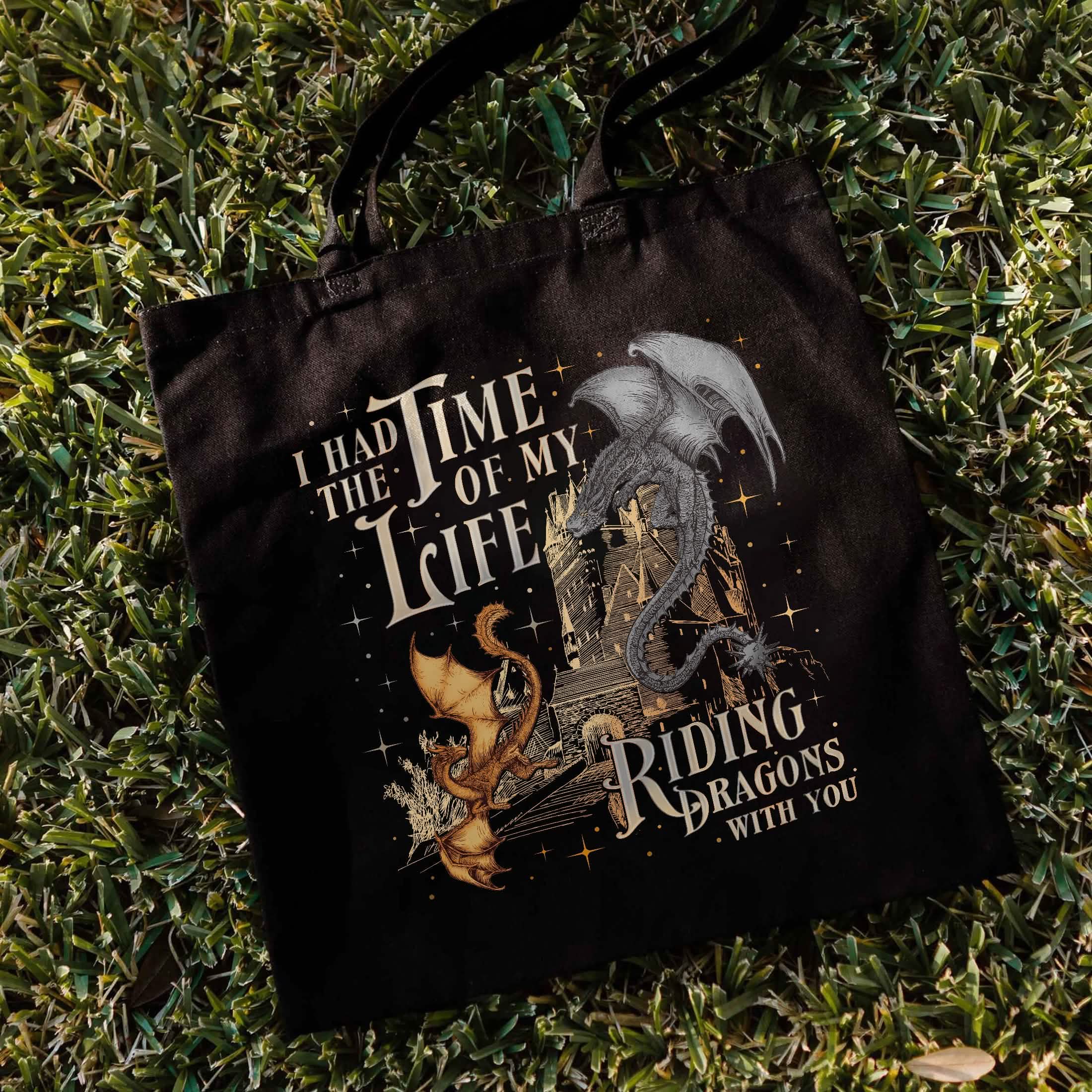 Fourth Wing Dragon Tairn Andarna Tote Bag PTS1146