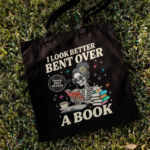Acotar Reader I Look Better Bent Over A Book Tote Bag PTS1165