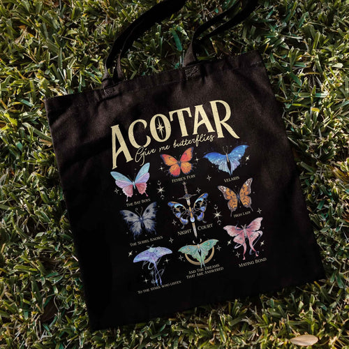 Acotar Velaris Butterflies Tote Bag PTS1185