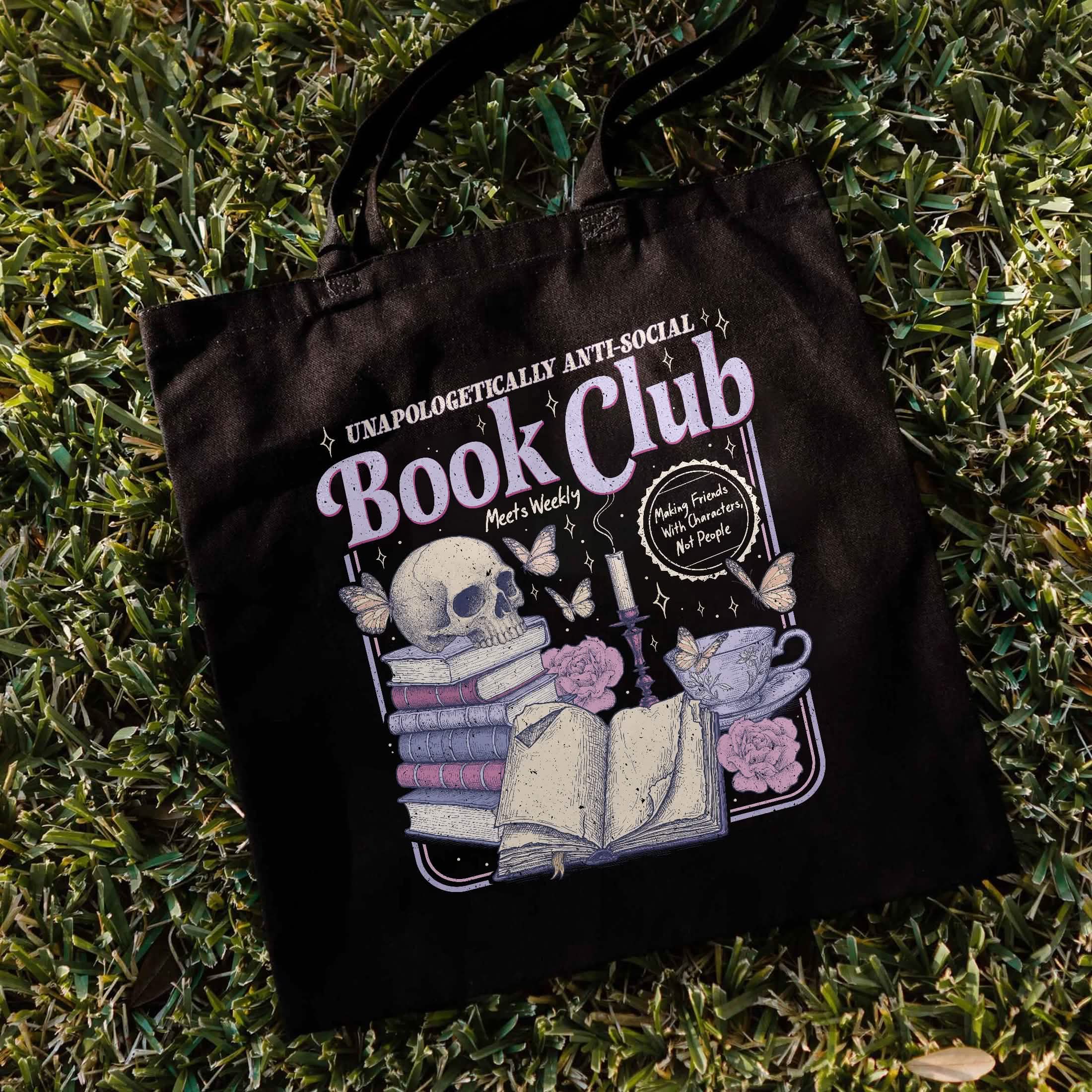 Anti Social Book Club Tote Bag PTS1225