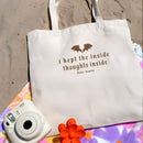 I Kept The Inside Thoughts Inside Tote Bag, Fourth Wing Book Merch PTS1043