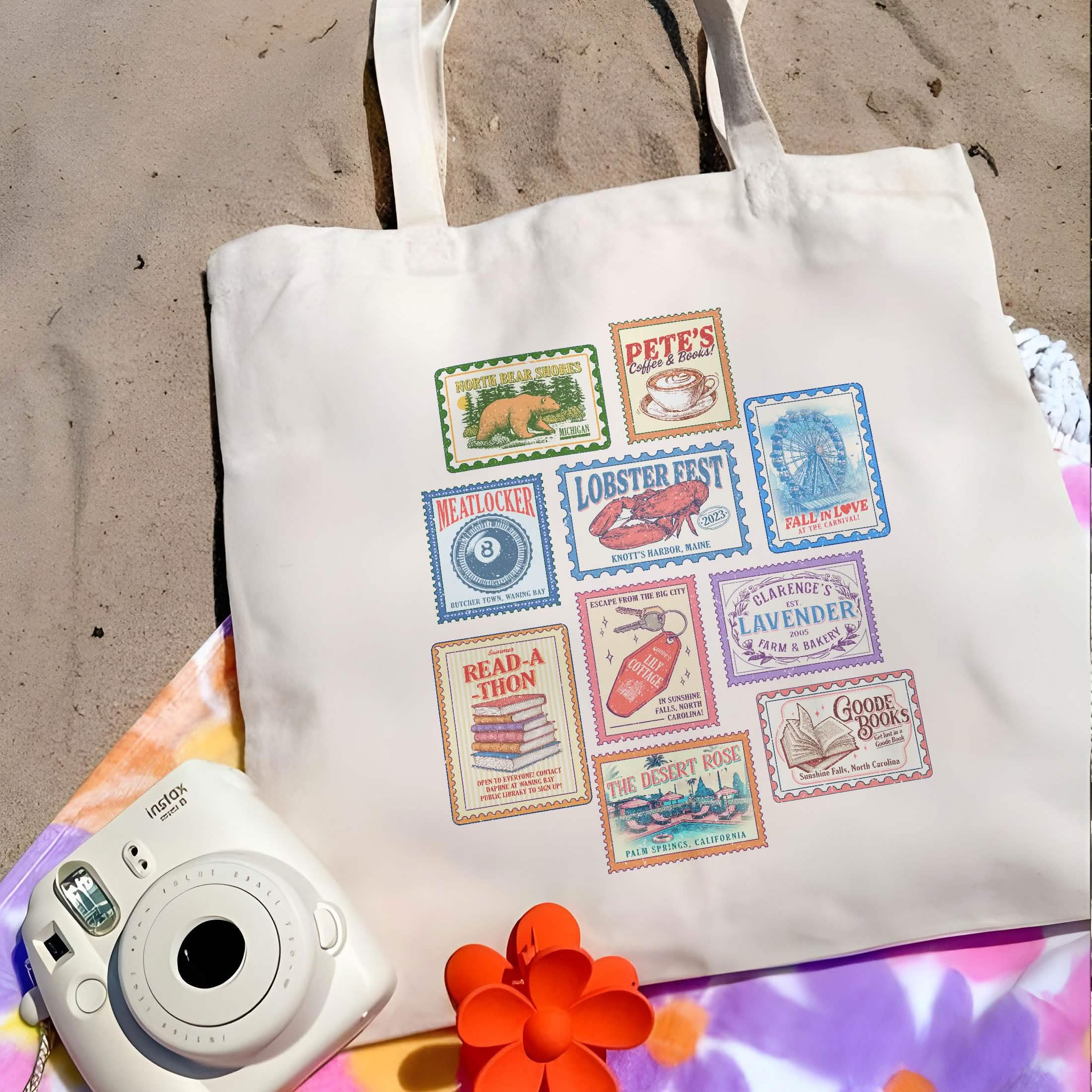 Emily Henry Books Stamp Tote Bag PTS1283