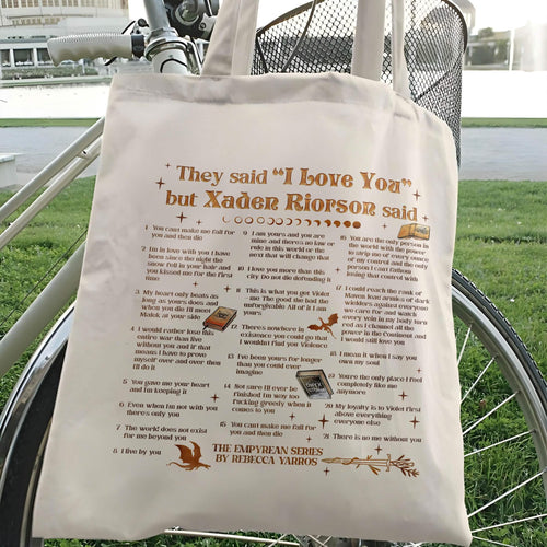 Xaden Riorson Quote Tote Bag PTS1080