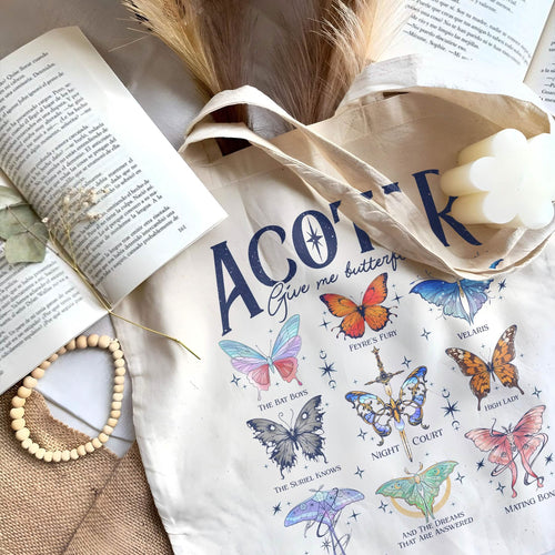 Acotar Velaris Butterflies Tote Bag PTS1185