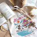 Knott’s Harbor Happy Place Book Tote Bag PTS1271