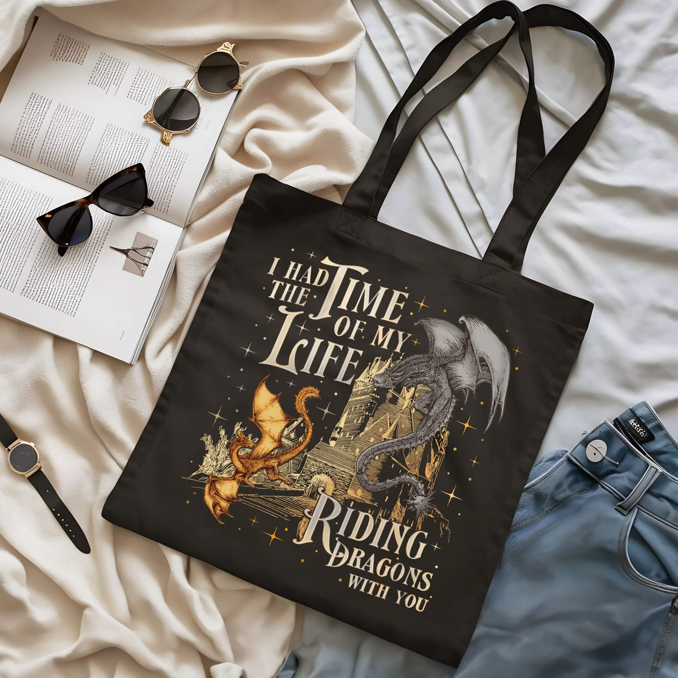Fourth Wing Dragon Tairn Andarna Tote Bag PTS1146