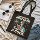 Acotar Reader I Look Better Bent Over A Book Tote Bag PTS1165