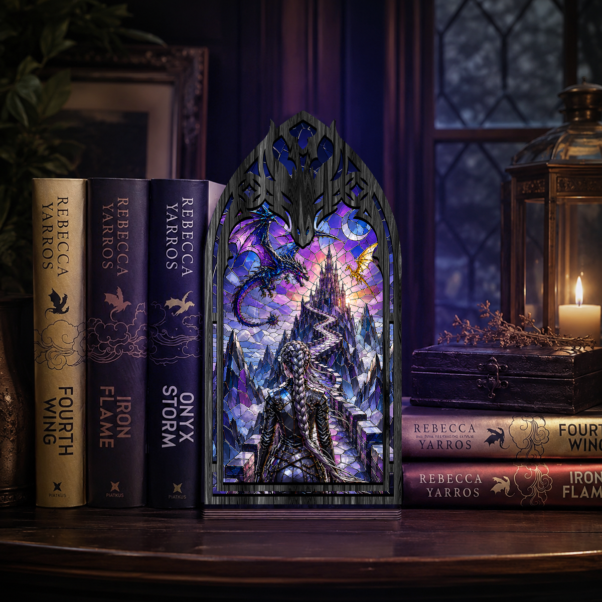 Violet Sorrengail Fourth Wing Inspired Book Nook PTS7109