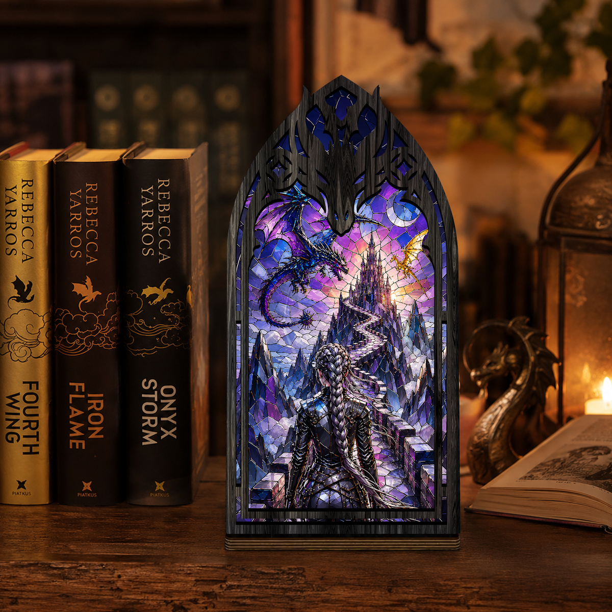 Violet Sorrengail Fourth Wing Inspired Book Nook PTS7109