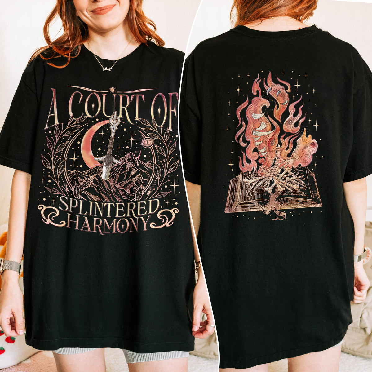 A Court Of Splintered Harmony 2 Sided Comfort Colors TShirt PTS8701