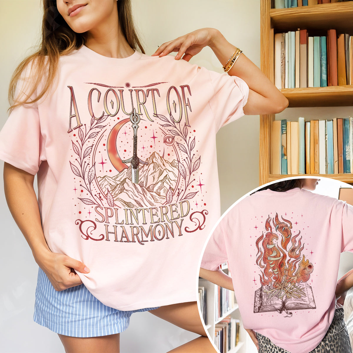 A Court Of Splintered Harmony 2 Sided Comfort Colors TShirt PTS8701