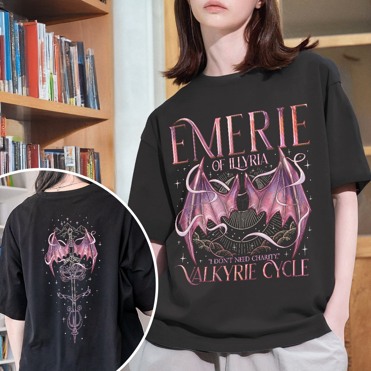 ACOTAR Emerie Of Illyria Two - Sided Comfort Colors TShirt PTS8529