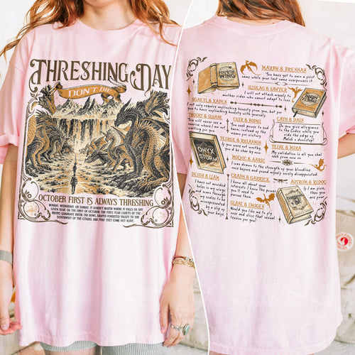 Threshing Day Dragon Rider Fourth Wing Comfort Colors Shirt PTS9724
