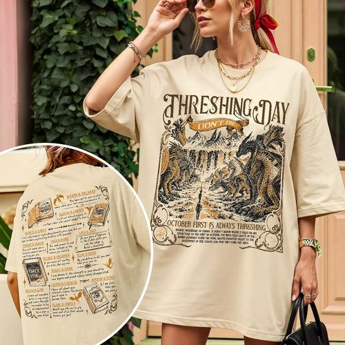 Threshing Day Dragon Rider Fourth Wing Comfort Colors Shirt PTS9724