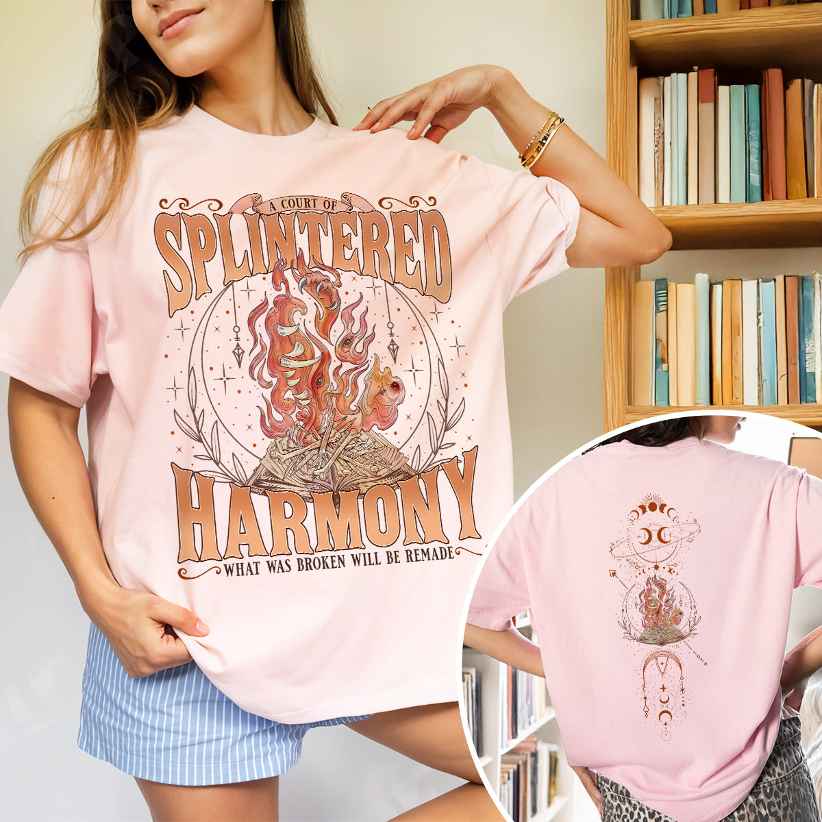 Splintered Harmony ACOTAR Night Court Fan Comfort Colors Tshirt PTS8830