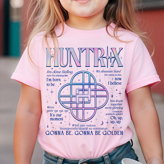 Huntrix Logo Youth Shirt Comfort Colors PTS1491