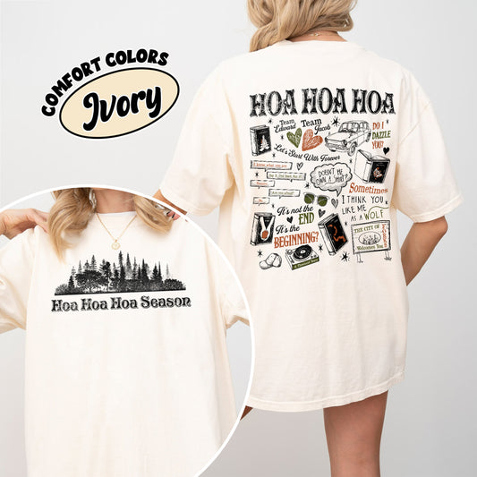 Twilight Hoa Hoa Hoa Season Comfort Colors Shirt PTS591