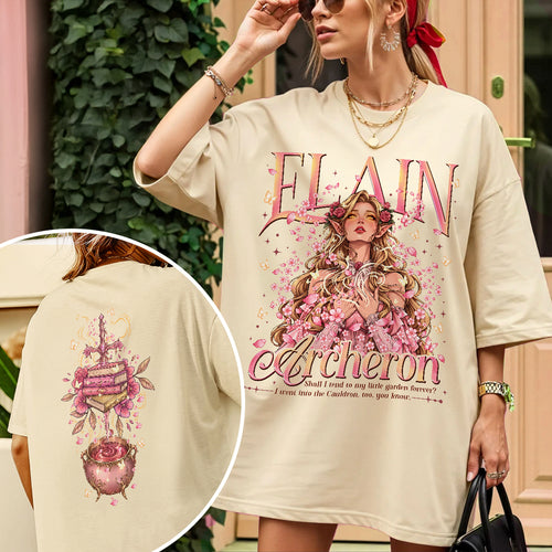 Acotar Elain Archeron Sisters Fantasy Book T-shirt PTS8861